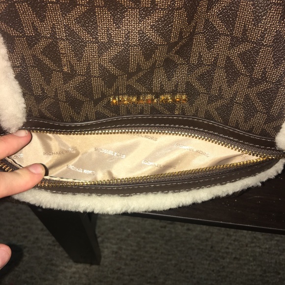 Michael Kors Fur Backpack - Picture 2 of 5